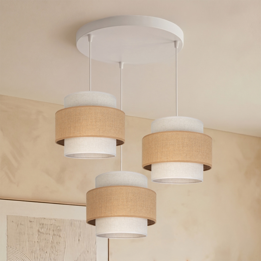 Brilagi - Viseči lestenec SPACE 3xE27/60W/230V, premer 40 cm, bežna/kremna