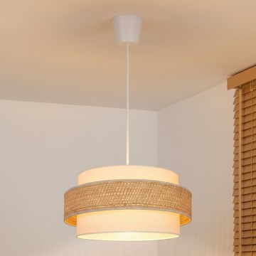 Brilagi - Viseči lestenec SPACE na vrvici 1xE27/60W/230V, premer 40 cm, bež/krem