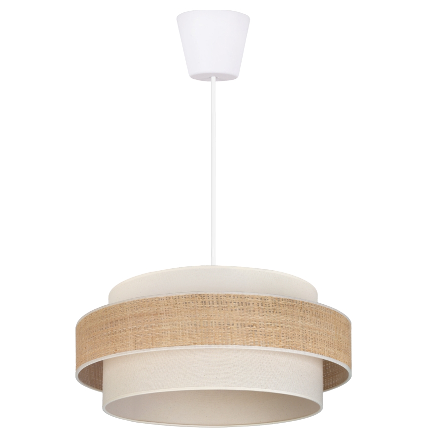 Brilagi - Viseči lestenec SPACE na vrvici 1xE27/60W/230V, premer 40 cm, bež/krem