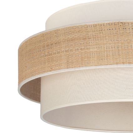 Brilagi - Viseči lestenec SPACE na vrvici 1xE27/60W/230V, premer 40 cm, bež/krem