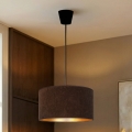 Brilagi - Viseči lestenec VELVET na kablu 1xE27/60W/230V, premer 40 cm, rjava/zlata