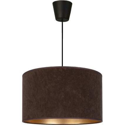 Brilagi - Viseči lestenec VELVET na kablu 1xE27/60W/230V, premer 40 cm, rjava/zlata