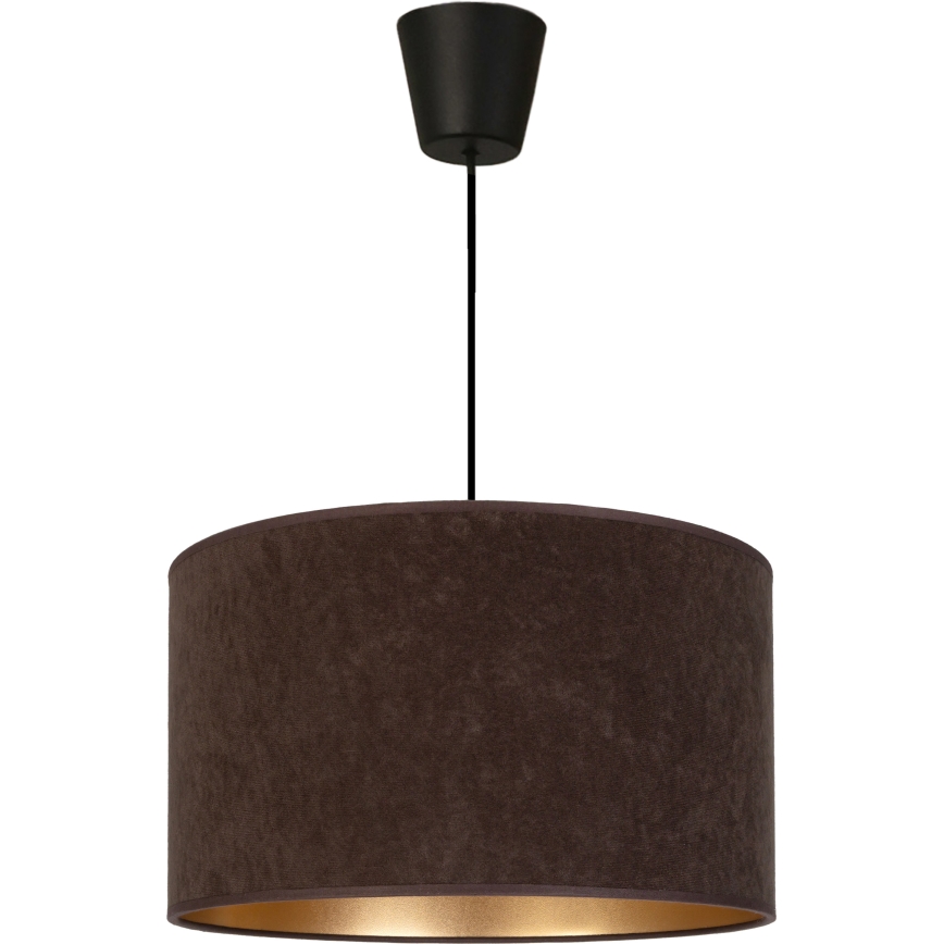 Brilagi - Viseči lestenec VELVET na kablu 1xE27/60W/230V, premer 40 cm, rjava/zlata