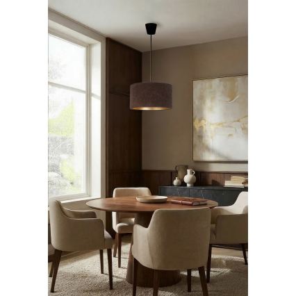 Brilagi - Viseči lestenec VELVET na kablu 1xE27/60W/230V, premer 40 cm, rjava/zlata