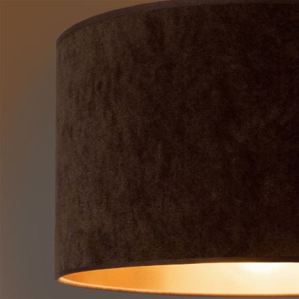 Brilagi - Viseči lestenec VELVET na kablu 1xE27/60W/230V, premer 40 cm, rjava/zlata