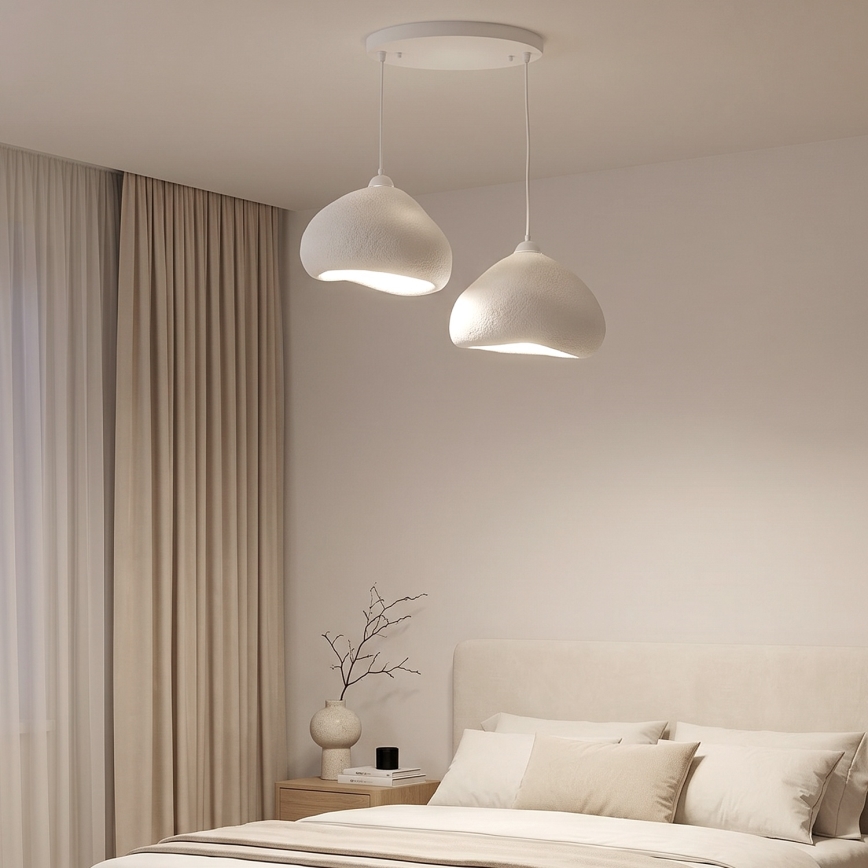 Brilagi - Viseči lestenec WABI SABI, 2x E27/40W/230V, Ø 45 cm, bela