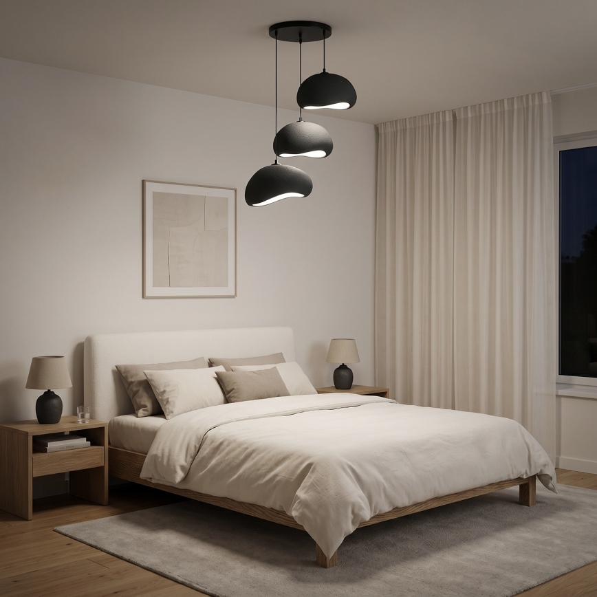 Brilagi - Viseči lestenec WABI SABI 3xE27/40W/230V pr. 60 cm črna