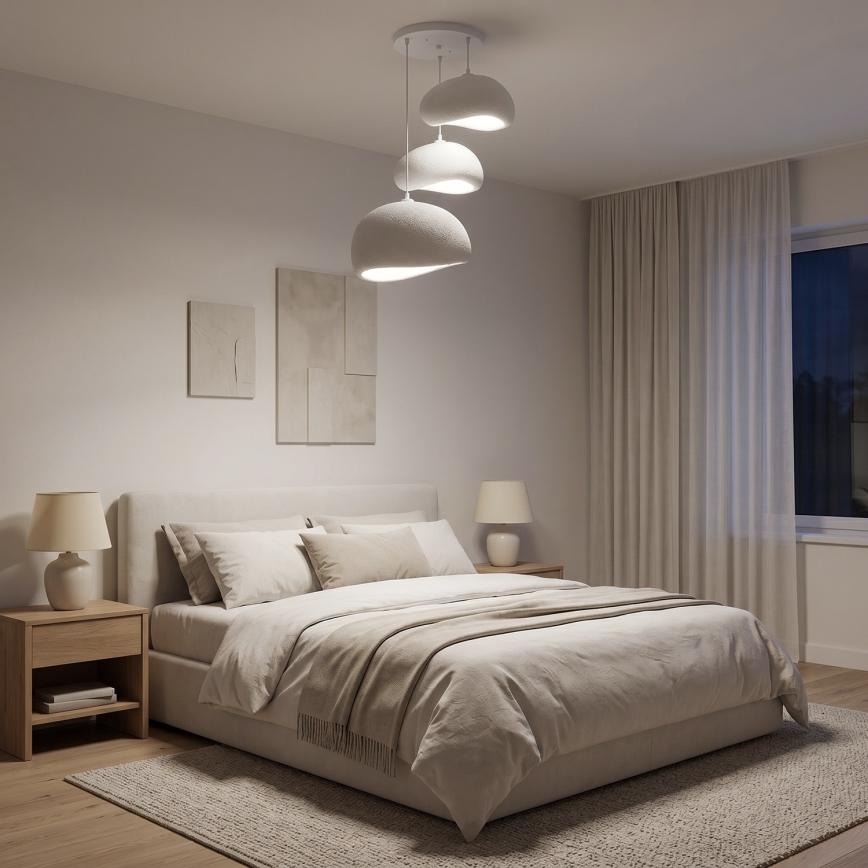 Brilagi - Viseči lestenec WABI SABI 3xE27/40W/230V premer 76 cm, bel
