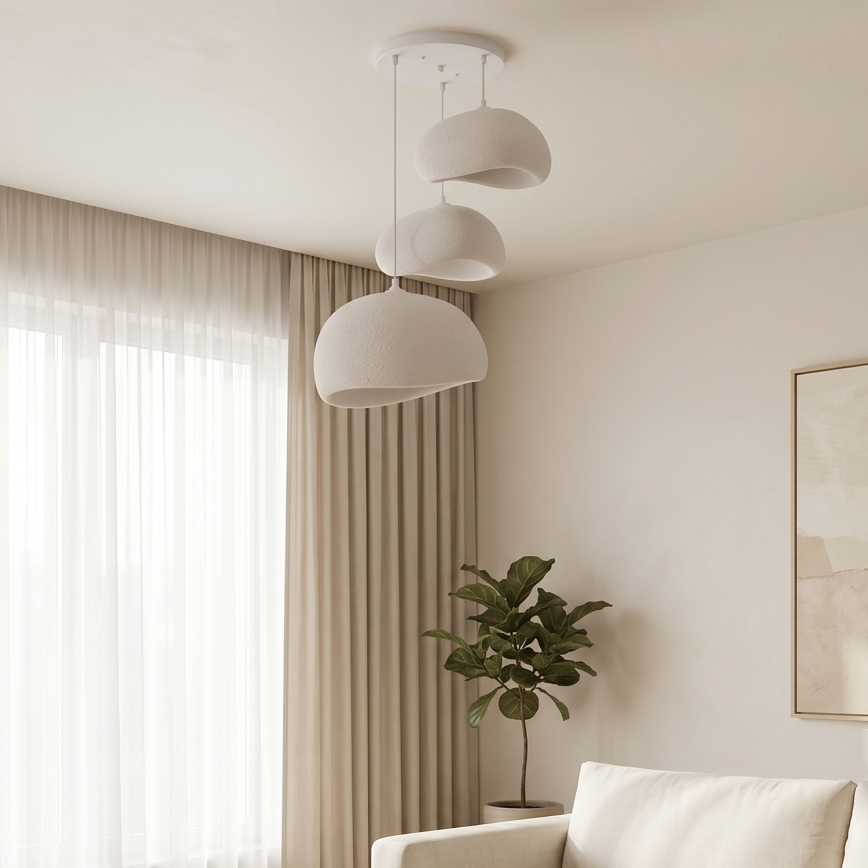 Brilagi - Viseči lestenec WABI SABI 3xE27/40W/230V premer 76 cm, bel