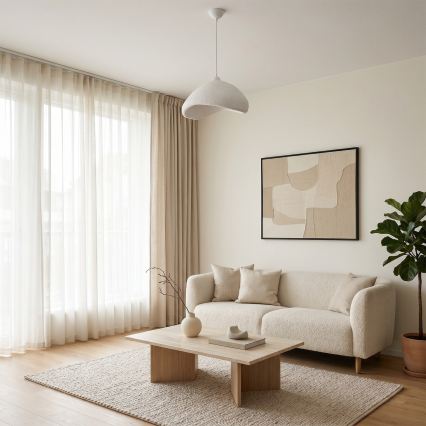 Brilagi - Viseči lestenec WABI SABI na kablu 1xE27/40W/230V, premer 52 cm, bela