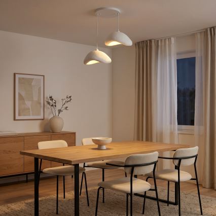 Brilagi - Viseči lestenec WABI SABI na kablu, 2xE27/40W/230V, premer 74 cm, bela