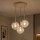 Brilagi - Viseči luster na kablu STELLA 3xE27/60W/230V bež/zlata