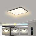 Brilagi - Z možnostjo zatemnitve stropna svetilka SLIMFRAME LED/36W/230V 45x45 cm 3000-6000K črna + daljinski upravljalnik