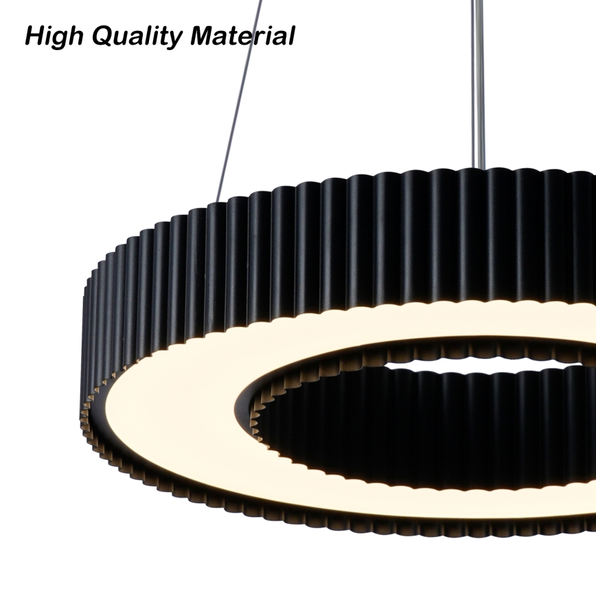 Brilagi - LED zatemljiv lestenec na kablu LUMIX LED/48W/230V 3000-6000K črna premer 50 cm + daljinski upravljalnik
