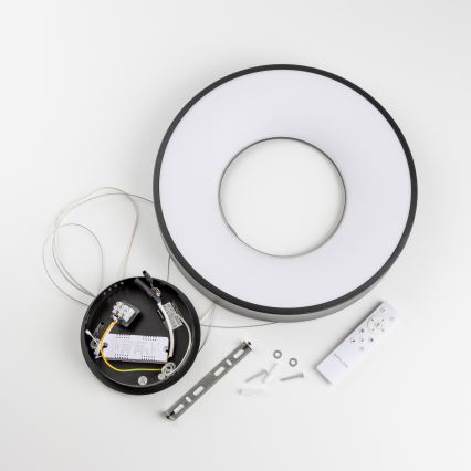 Brilagi - LED lestenec z možnostjo zatemnitve na kablu FALCON II LED/67W/230V 3000-6500K Ø 40 cm črna + daljinski upravljalnik