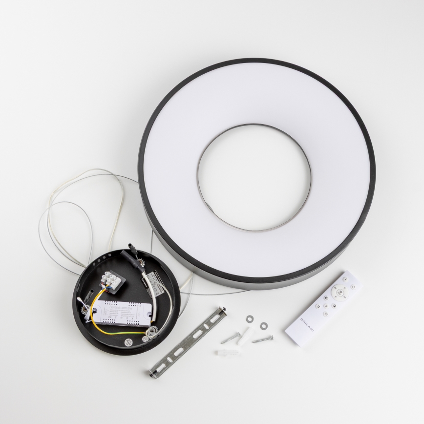 Brilagi - LED lestenec z možnostjo zatemnitve na kablu FALCON II LED/67W/230V 3000-6500K Ø 40 cm črna + daljinski upravljalnik