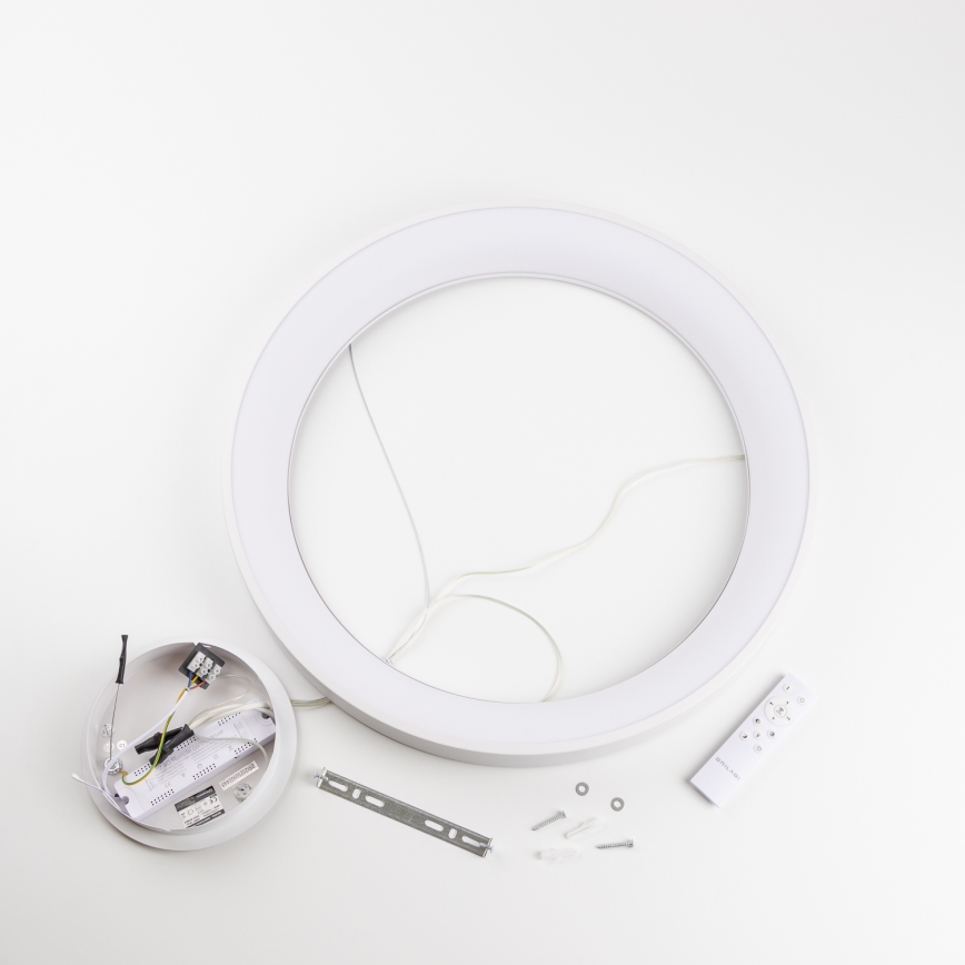 Brilagi - LED viseči lestenec FALCON II z možnostjo zatemnitve, na jekleni vrvici LED/99W/230V 3000-6500K Ø 60 cm bela + daljinski upravljalnik