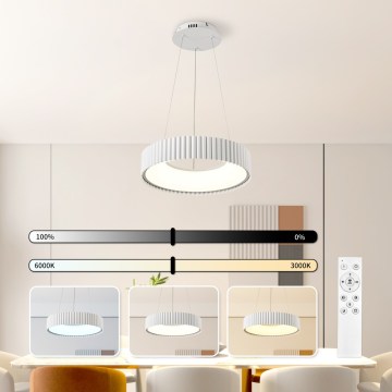 Brilagi - zatemljiv LED lestenec na kablu FALCON MODERN LED/30W/230V 3000–6000K Ø 40 cm, bela + daljinski upravljalnik