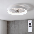 Brilagi - zatemljiv LED stropni ventilator LED/34W/230V 3000-6500K premer 50 cm bel + daljinski upravljalnik