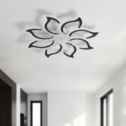 Brilagi - zatemljiv LED stropni ventilator LED/44W/230V 3000-6500K premer 90 cm črna + daljinski upravljalnik
