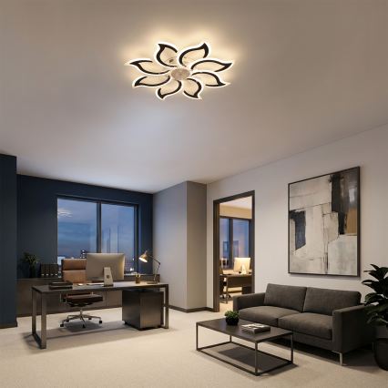 Brilagi - zatemljiv LED stropni ventilator LED/44W/230V 3000-6500K premer 90 cm črna + daljinski upravljalnik