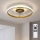 Brilagi - Zatemljiv LED stropni ventilator LED/66W/230V 3000-6500K premer 55 cm bela/zlata + daljinski upravljalnik