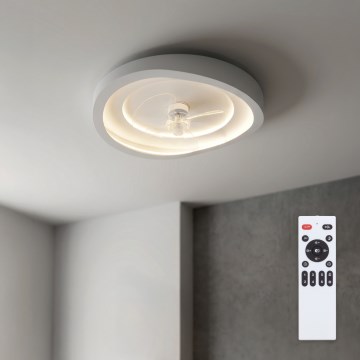 Brilagi - Zatemljiv LED stropni ventilator LED/80W/230V, premer 50 cm, bela + daljinski upravljalnik
