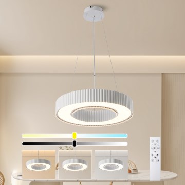 Brilagi - Zatemljiv lestenec na napetem kablu LUMIX LED/48W/230V 3000-6000K bela, premer 50 cm + daljinski upravljalnik