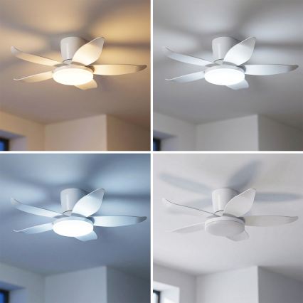 Brilagi - zatemnljiv stropni ventilator z LED/32W/230V, premer 95 cm, bel + daljinski upravljalnik