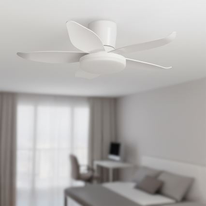 Brilagi - zatemnljiv stropni ventilator z LED/32W/230V, premer 95 cm, bel + daljinski upravljalnik