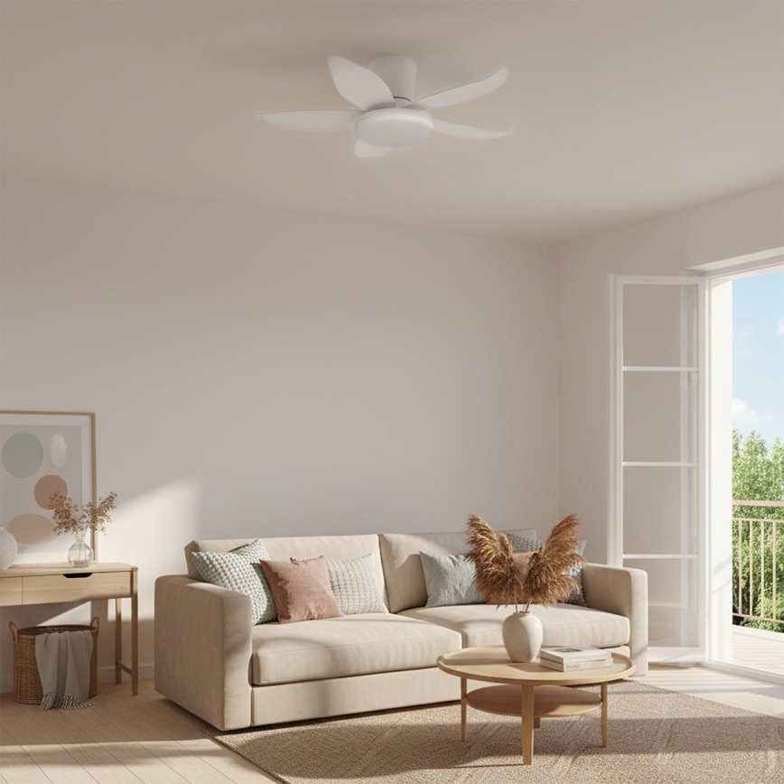 Brilagi - zatemnljiv stropni ventilator z LED/32W/230V, premer 95 cm, bel + daljinski upravljalnik