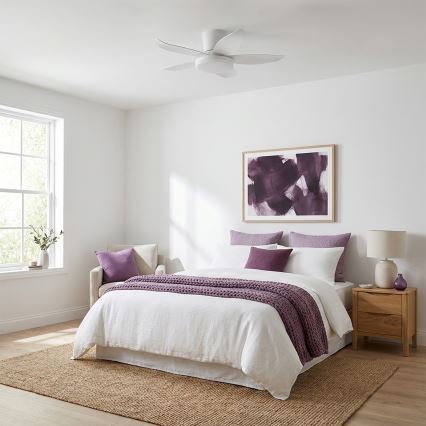 Brilagi - zatemnljiv stropni ventilator z LED/32W/230V, premer 95 cm, bel + daljinski upravljalnik