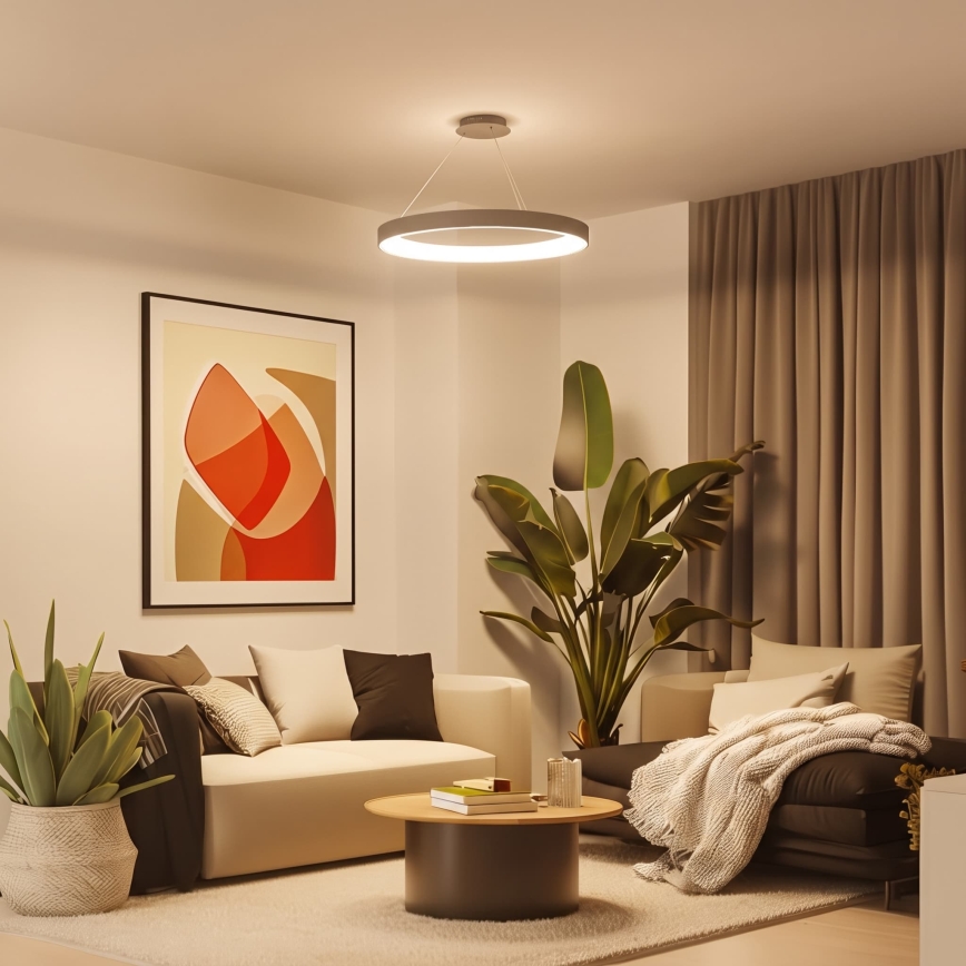 BRILAGI - LED Zatemnljiv lestenec na kablu FALCON II LED/108W/230V 3000-6500K premer 80 cm bež + z daljinskim upravljalnikom