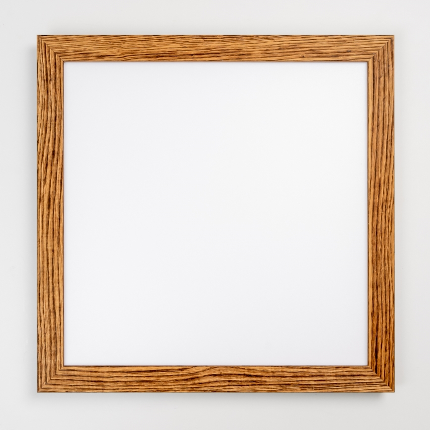 Brilagi - Zatemnjevalna LED stropna svetilka SLIMFRAME WOOD LED/58W/230V 64x64 cm 3000-6000K rjava + daljinski upravljalnik