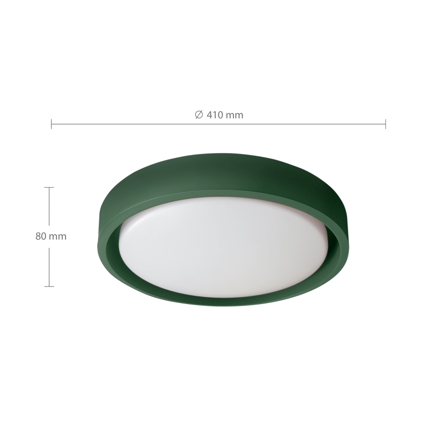 Brilagi - Zatemnjivo LED stropno svetilo MATTEO LED/48W/230V 3000-6500K, premer 41 cm, zeleno + daljinski upravljalnik