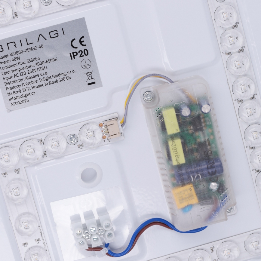 Brilagi - Zatemnjivo LED stropno svetilo MATTEO LED/48W/230V 3000-6500K, premer 41 cm, zeleno + daljinski upravljalnik