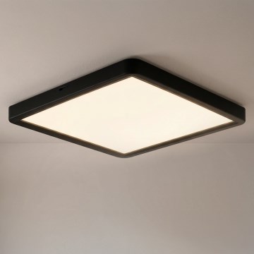 Brilagi - Zatemnitveno LED stropno svetilo ESTELA SQUARE LED/36W/230V 3000-6500K 31x31 cm črna + daljinski upravljalnik