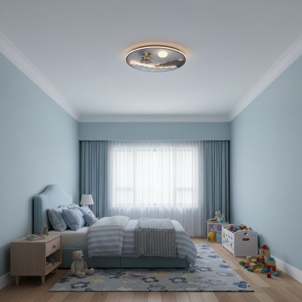 Brilagi - LED zatemnjevalna otroška stropna svetilka ASTRO LED/68W/230V 3000-6000K premer 49 cm + daljinski upravljalnik