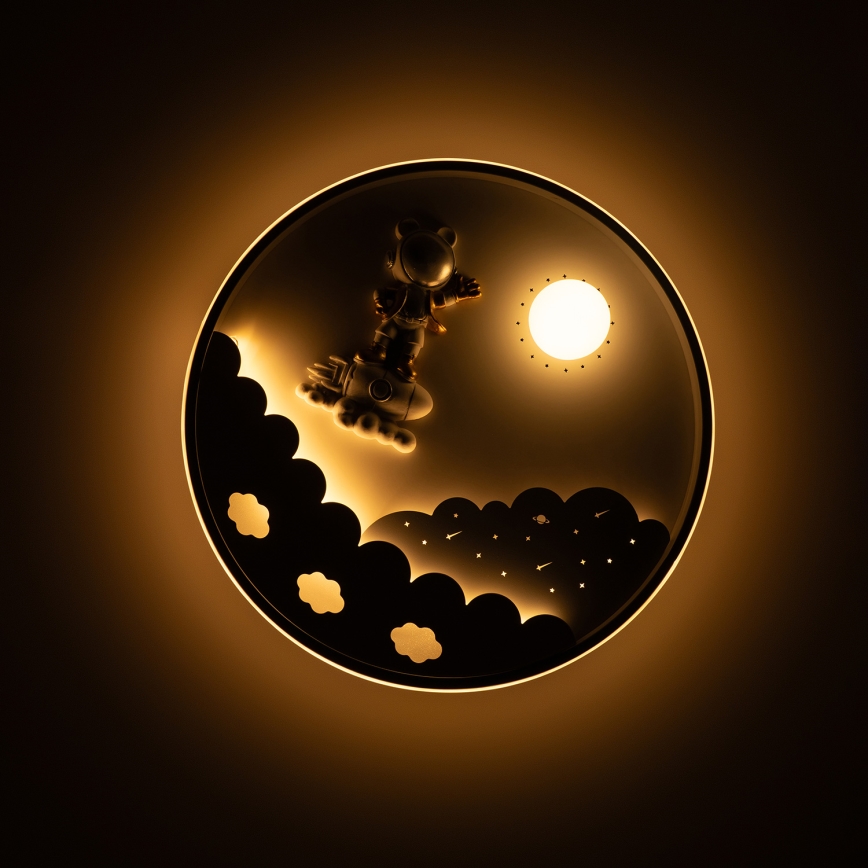 Brilagi - LED zatemnjevalna otroška stropna svetilka ASTRO LED/68W/230V 3000-6000K premer 49 cm + daljinski upravljalnik