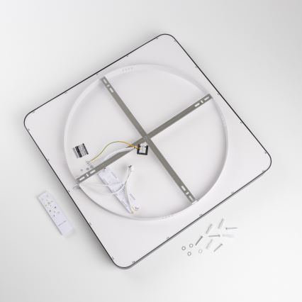 Brilagi - LED stropno svetilo FALCON II z možnostjo zatemnitve LED/125W/230V 3000-6500K 60x60 cm črno + daljinski upravljalnik