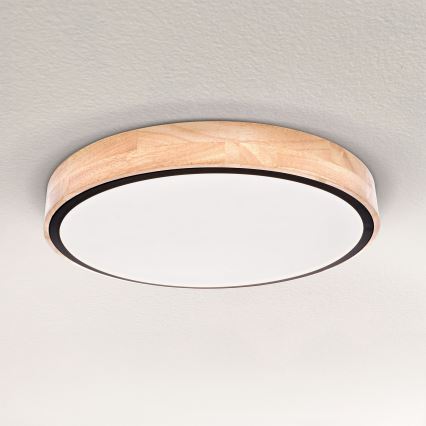 Brilagi - LED stropna svetilka GLORIA LED/48W/230V 3000-6500K hrast, premer 40 cm, z možnostjo zatemnitve + daljinski upravljalnik