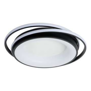 Brilagi - zatemnjevalna LED stropna svetilka IRIS LED/84W/230V 3000-6000K 47x51 cm črna + daljinski upravljalnik