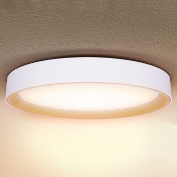 Brilagi - Zatemnjevalna LED stropna svetilka LARIOS LED/72W/230V bela premer 59 cm + daljinski upravljalnik