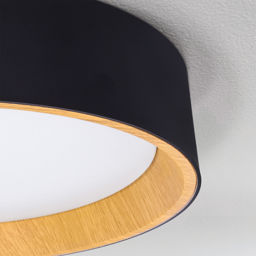 Brilagi - Zatemnjevalna stropna LED svetilka LARIOS LED/72W/230V 3000-6500K črna premer 59 cm + daljinski upravljalnik