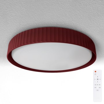 Brilagi - Zatemnjevalna LED stropna svetilka LUCIA LED/48W/230V 3000-6500K, premer 41 cm, rdeča + daljinski upravljalnik