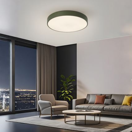 Brilagi - zatemnljiva LED stropna svetilka POOL LED/60W/230V 3000-6000K premer 50 cm zelena + daljinski upravljalnik