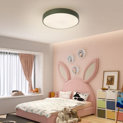 Brilagi - zatemnljiva LED stropna svetilka POOL LED/60W/230V 3000-6000K premer 50 cm zelena + daljinski upravljalnik