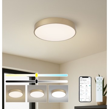 Brilagi - Zatemnjevalna LED stropna svetilka POOL SMART LED/48W/230V 3000-6000K premer 40 cm Wi-Fi Tuya zlata + daljinski upravljalnik