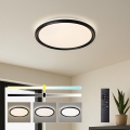 Brilagi - Zatemnjevalna LED stropna svetilka RIVO LED/72W/230V 3000-6000K črna, premer 50 cm + daljinsko upravljanje