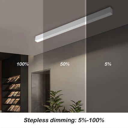 Brilagi - LED zatemnjivo stropno svetilo SLEEKLINE SMART LED/40W/230V 3000-6000K Wi-Fi Tuya bela + daljinski upravljalnik